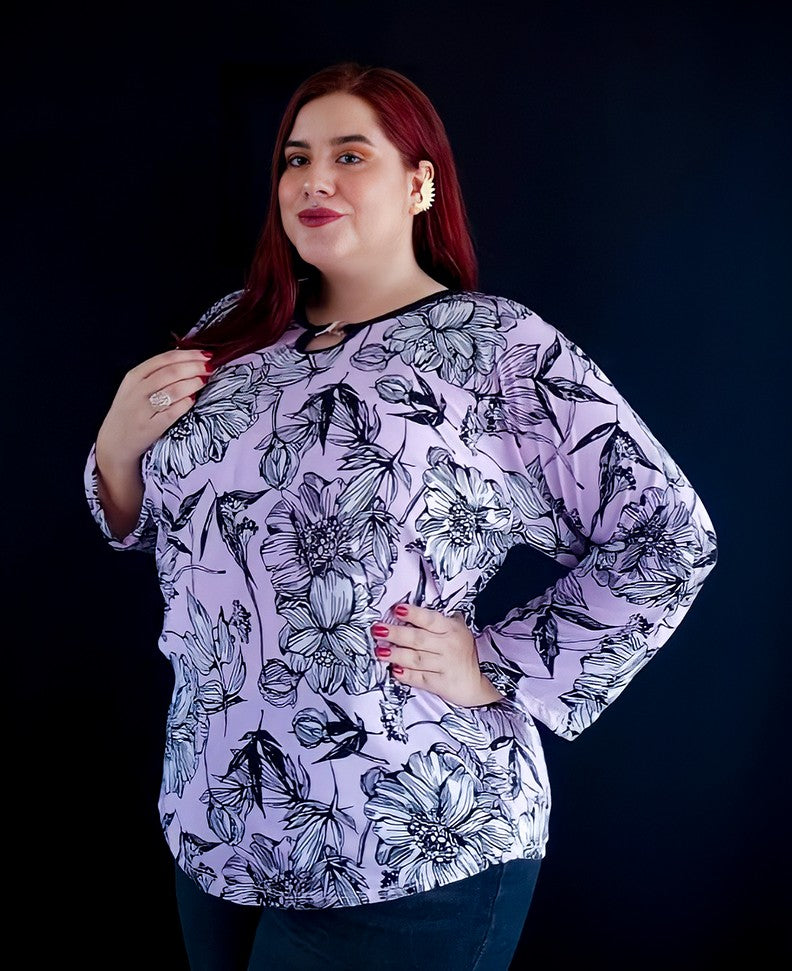 Blusa Talla Grande Colección Majestuosa Moda Plus