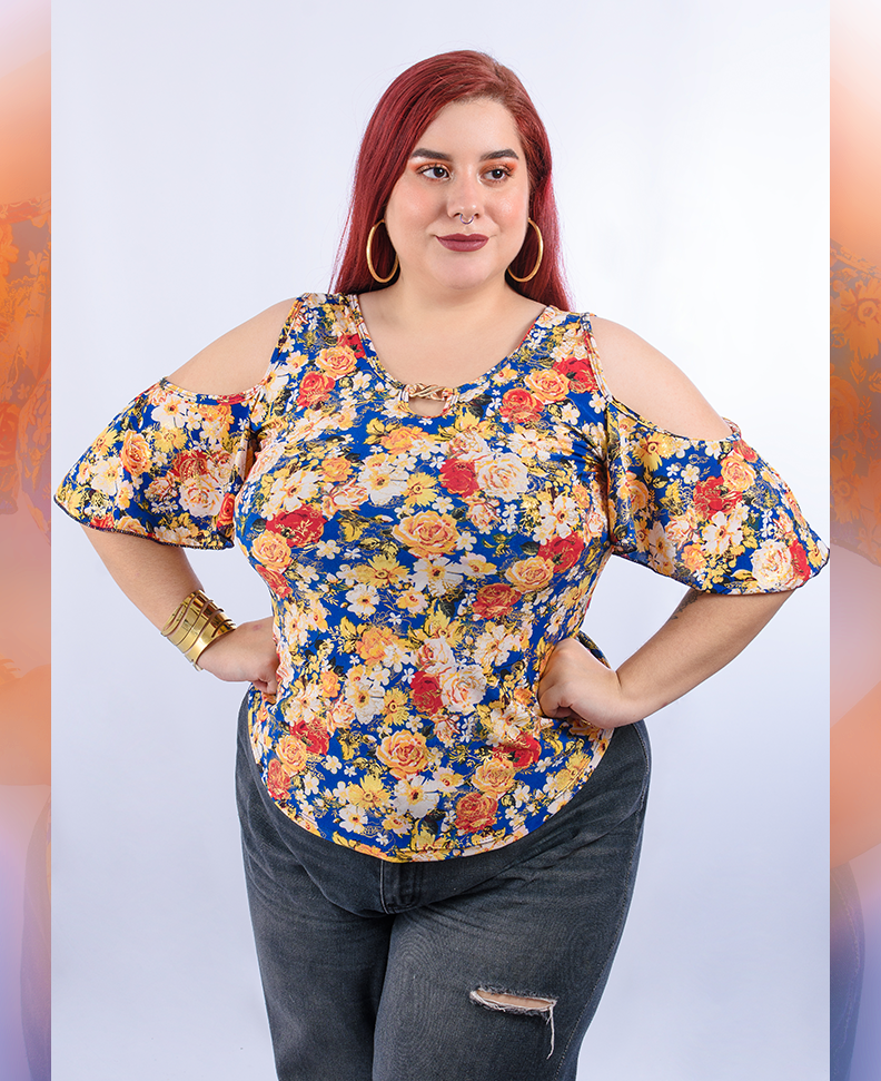 Blusa Talla Grande Desfile de Reinas
