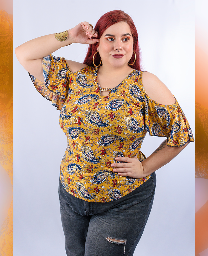 Blusa Talla Grande Desfile de Reinas