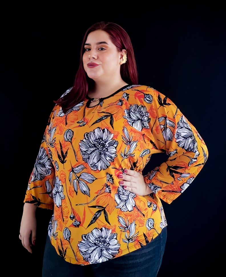 Blusa Talla Grande Colección Majestuosa Moda Plus