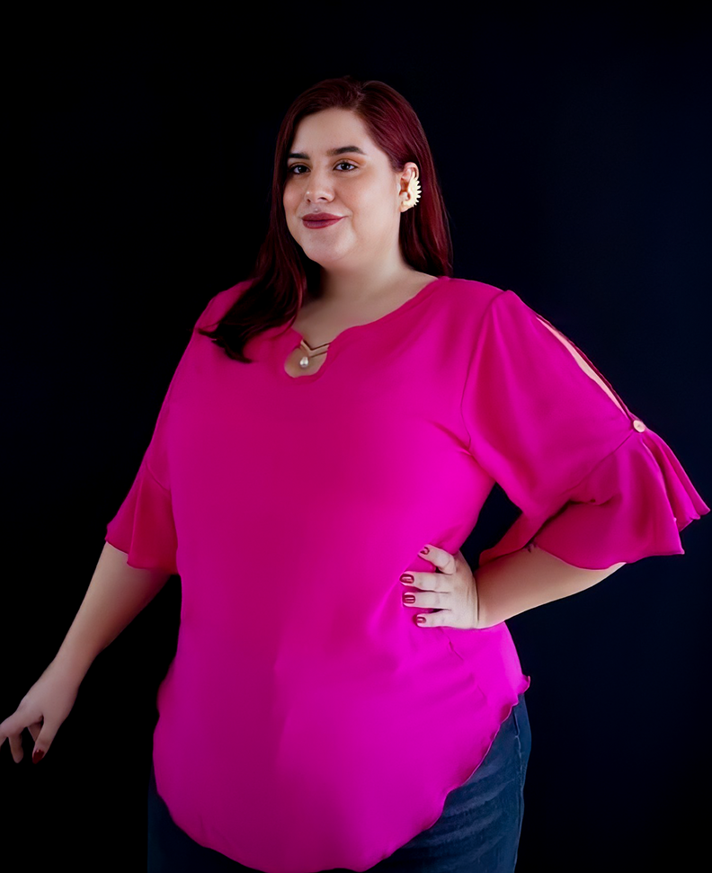 Blusa Talla Grande Colección Majestuosa Moda Plus